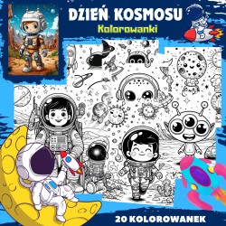 Dzień Kosmosu Kolorowanki - Owca Balbinka