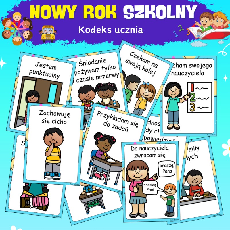 Pakiet Startowy na Nowy Rok Szkolny Karty Pracy- Owca Balbinka