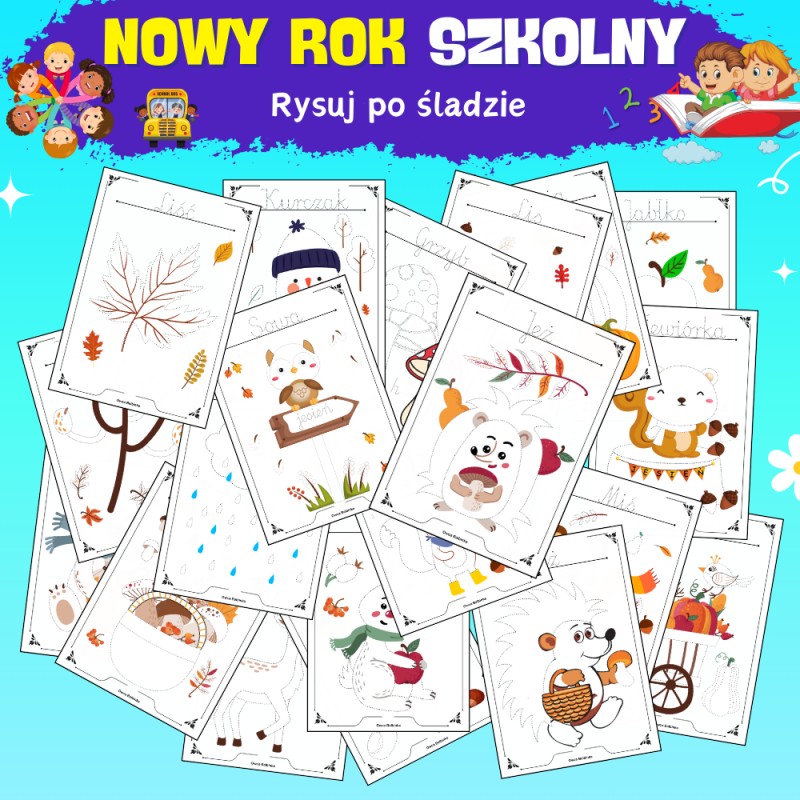 Pakiet Startowy na Nowy Rok Szkolny Karty Pracy- Owca Balbinka