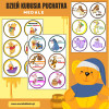 Karty Pracy / Dzień Kubusia Puchatka / Medale