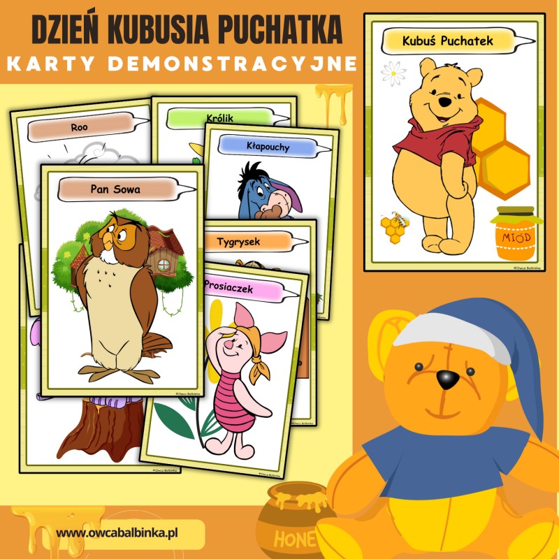 Dzień Kubusia Puchatka / karty demonstracyjne