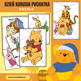 Dzień Kubusia Puchatka / karty pracy / puzzle