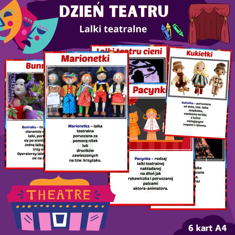 Dzień Teatru - lalki teatralne