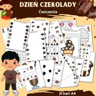 Karty pracy Dzień Czekolady -Owca Balbinka