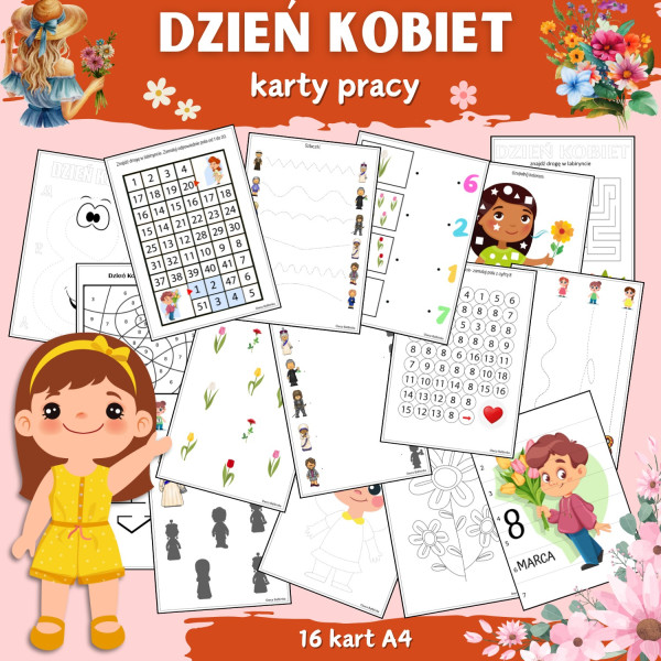 Karty pracy- Dzień Kobiet