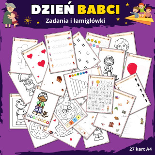 Zadania i łamigłówki- Dzień Babci