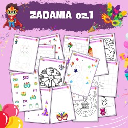 Karnawał- Karty pracy cz. 1-2