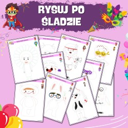 Rysuj po śladzie- Karnawał