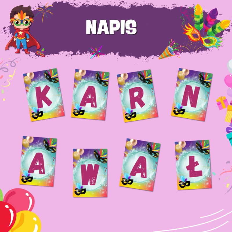 Napis- Karnawał