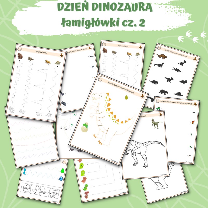 Łamigłówki- Dzień Dinozaura