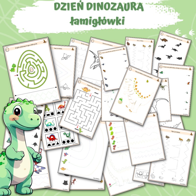 Łamigłówki- Dzień Dinozaura