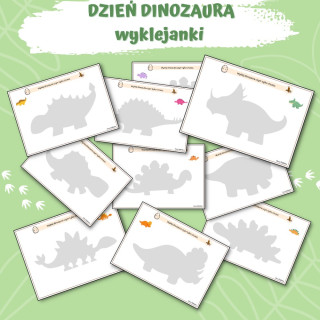 Wyklejanki- Dzień Dinozaura