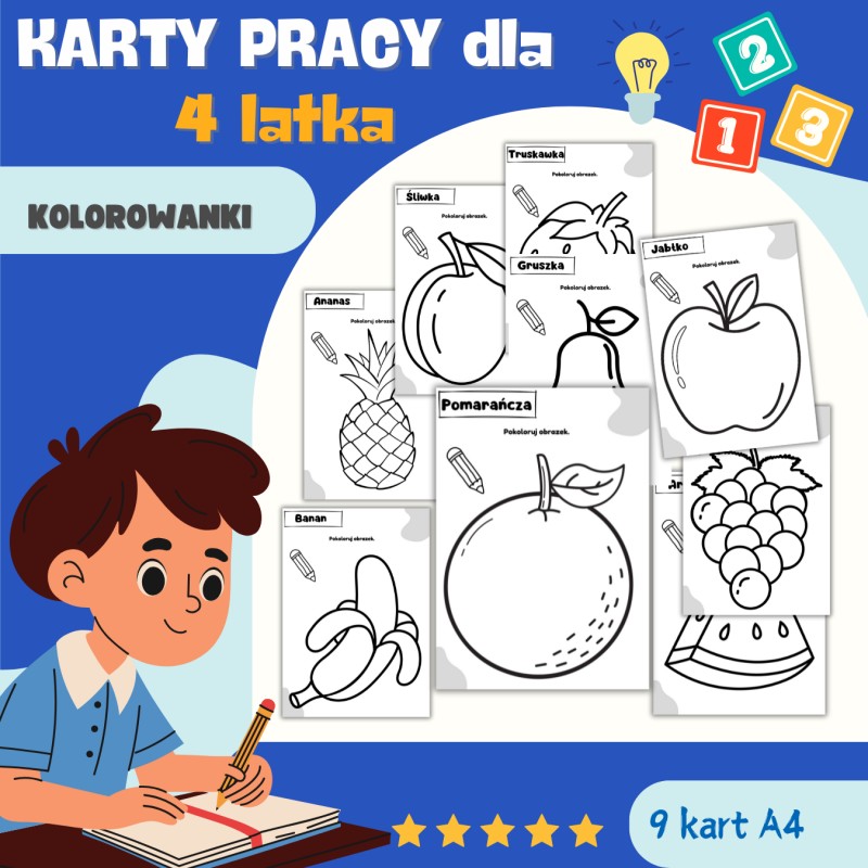 KARTY PRACY dla 4 latka
