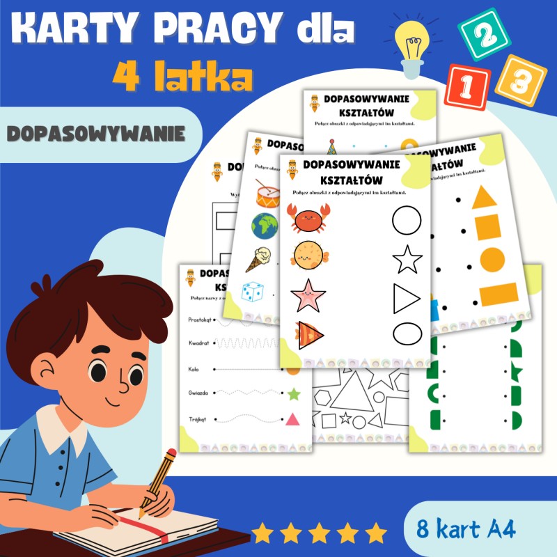KARTY PRACY dla 4 latka