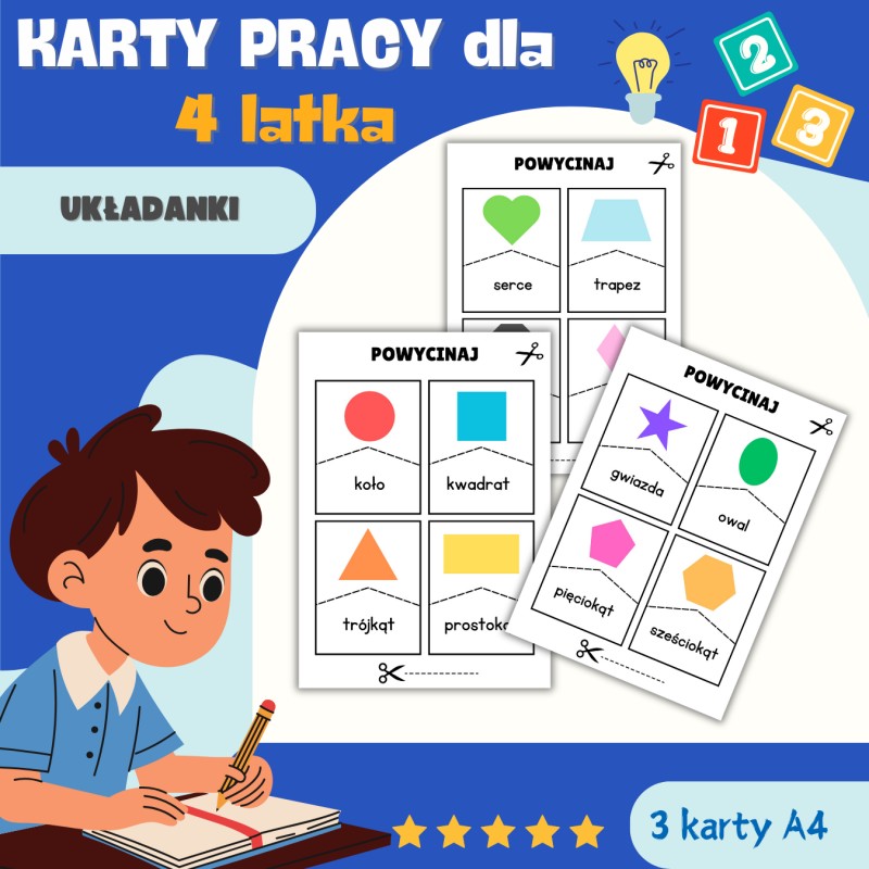 KARTY PRACY dla 4 latka