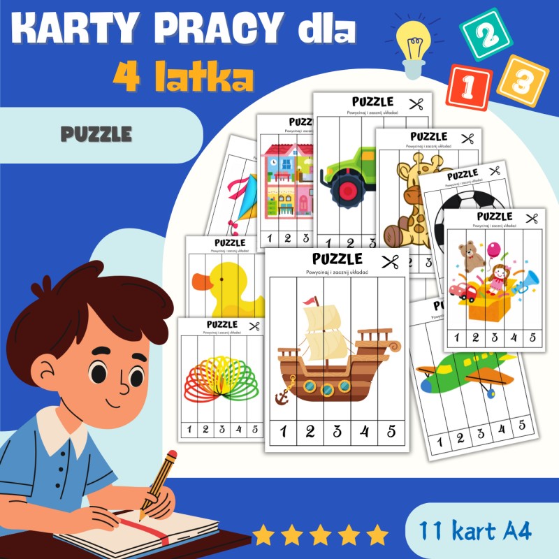 KARTY PRACY dla 4 latka