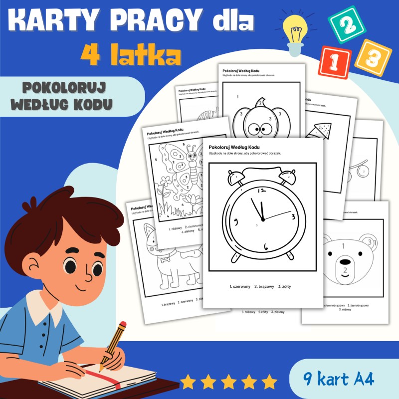 KARTY PRACY dla 4 latka