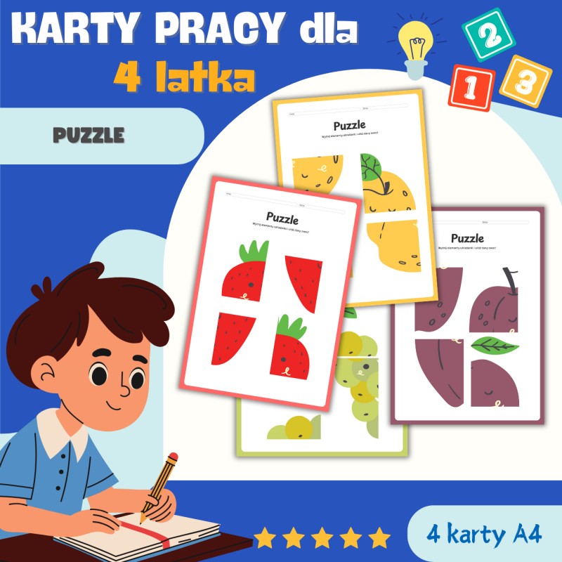 KARTY PRACY dla 4 latka