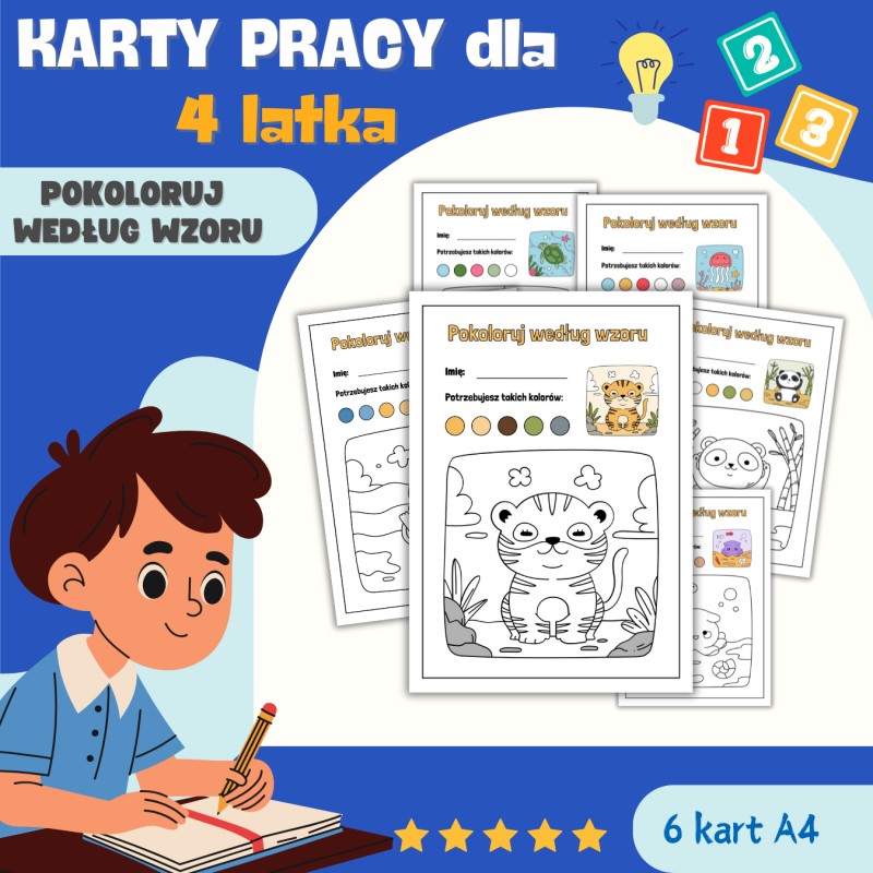 KARTY PRACY dla 4 latka