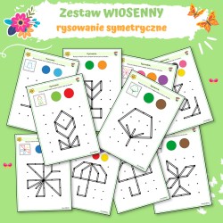 Rysowanie symetryczne- Wiosna