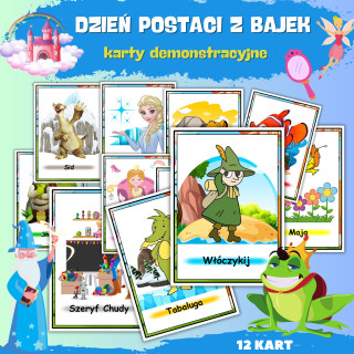 DZIEŃ POSTACI Z BAJEK - karty demonstracyjne