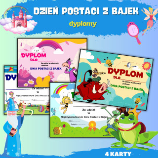 DZIEŃ POSTACI Z BAJEK - dyplomy