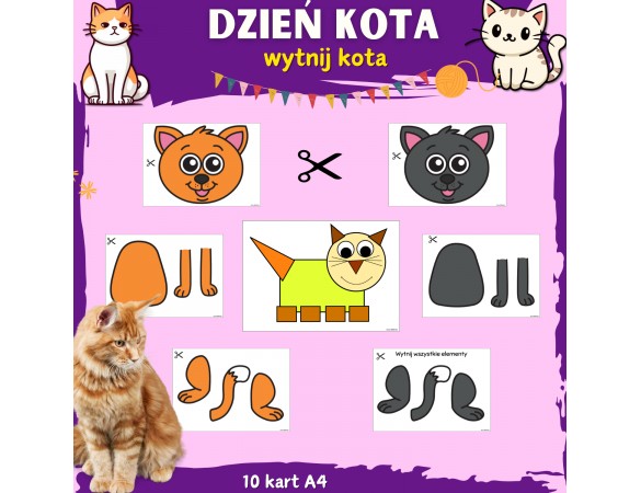 Ułóż kota-Dzień Kota
