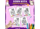 Pokoloruj według kodu- Dzień Kota
