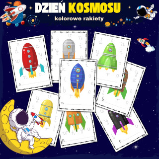 Kolorowe rakiety- Dzień Kosmosu