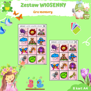 Gra memory - Wiosna