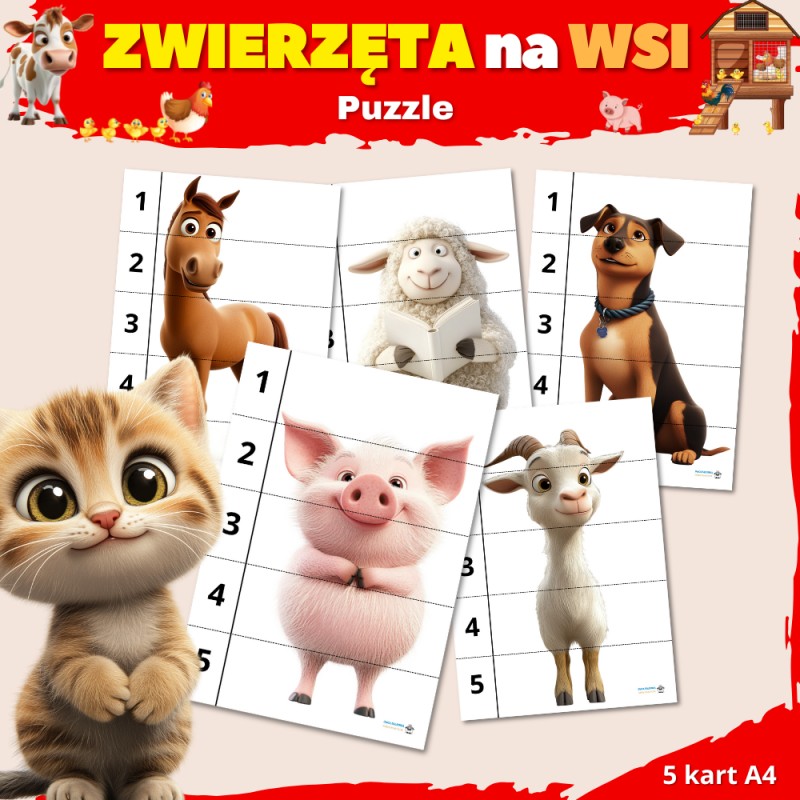 Zwierzęta na wsi Karty Pracy- Owca Balbinka