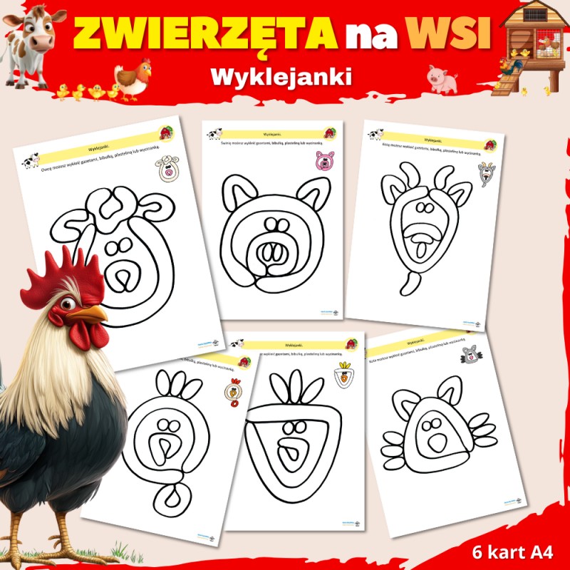 Zwierzęta na wsi Karty Pracy- Owca Balbinka