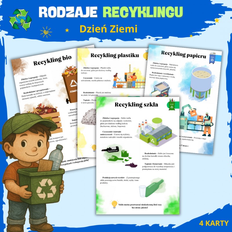 DZIEŃ ZIEMI - Rodzaje Recyklingu