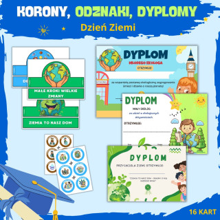 DZIEŃ ZIEMI - Korony, Odznaki, Dyplomy