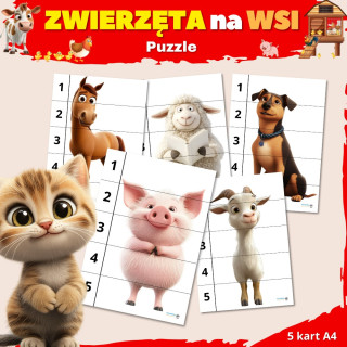 Puzzle- Zwierzęta na wsi