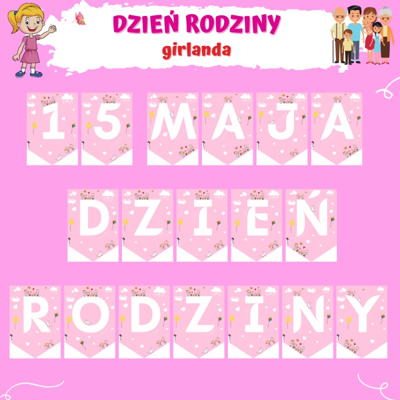 Girlanda- Dzień Rodziny