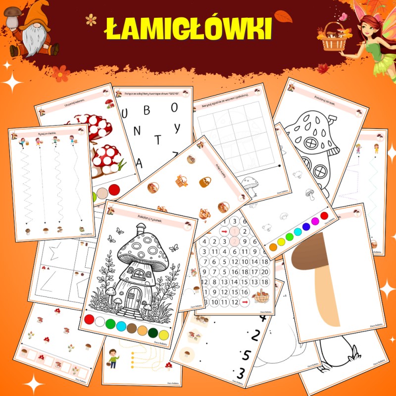 Łamigłówki- Dzień Grzyba cz.1-3