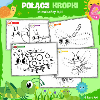 MIESZKAŃCY ŁĄKI - połącz kropki