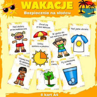 Wakacje- Bezpiecznie na słońcu