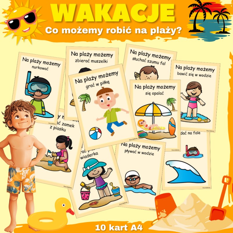 Wakacje- Co możemy robić na plaży