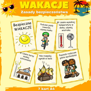 Wakacje- Zasady bezpieczeństwa