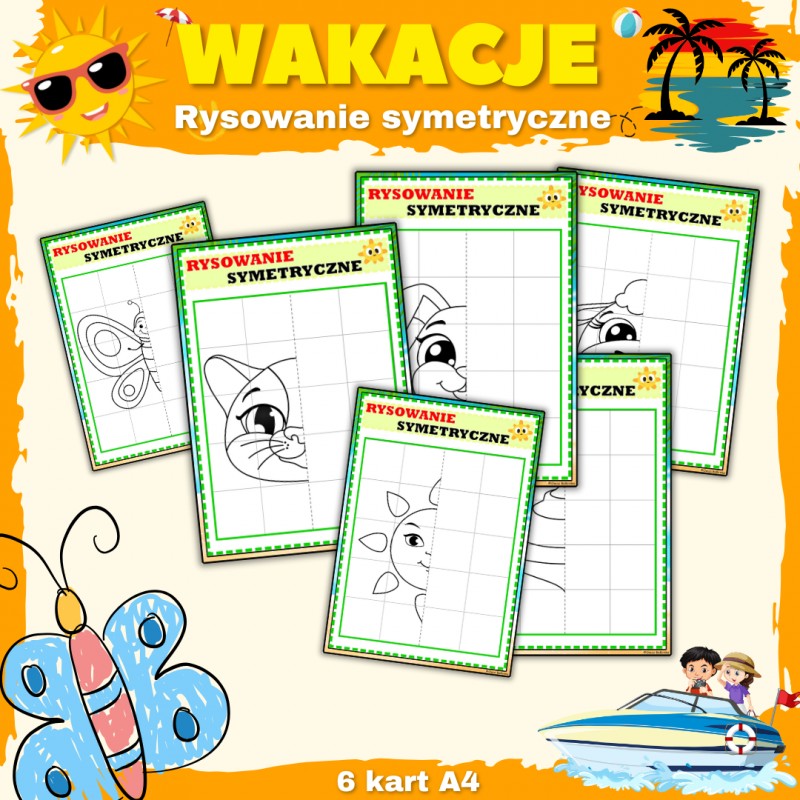 Wakacje - Rysowanie symetryczne