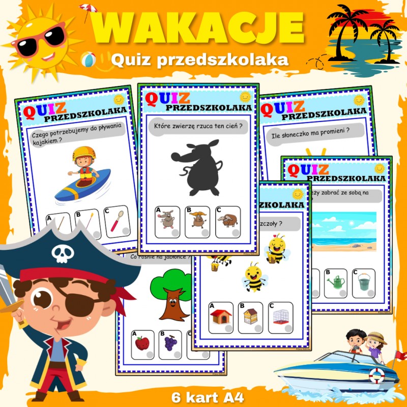 Wakacje - Quiz przedszkolaka