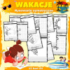 Wakacje -Rysowanie symetryczne