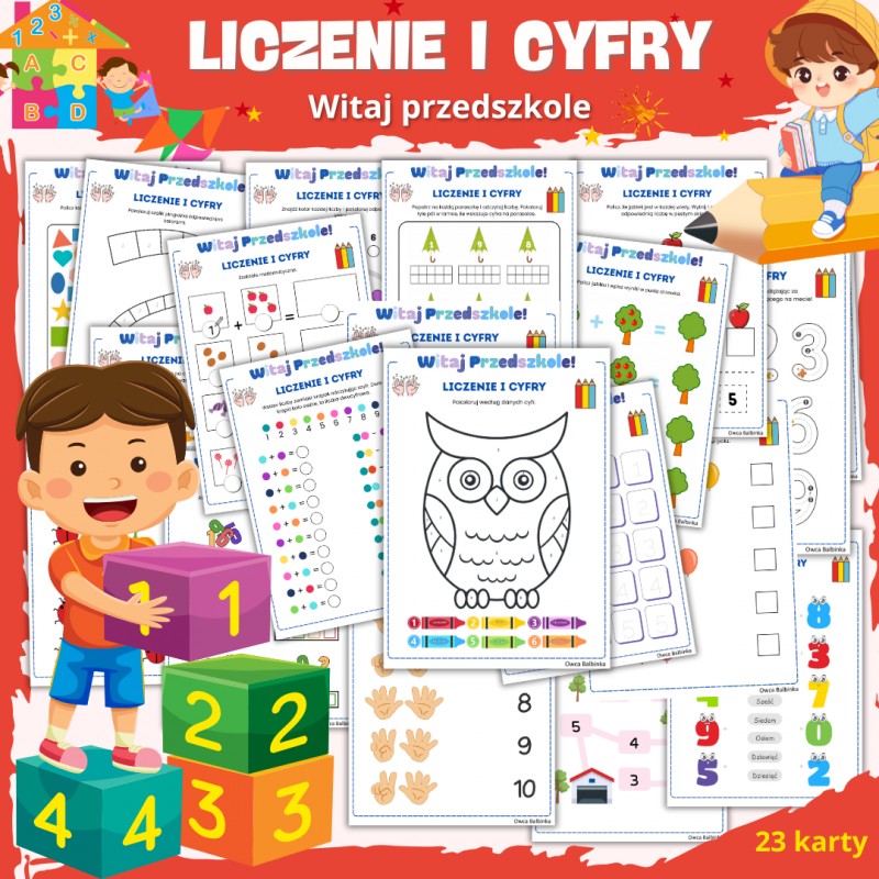 Zestaw WITAJ PRZEDSZKOLE – karty PDF na start roku dla przedszkolaków