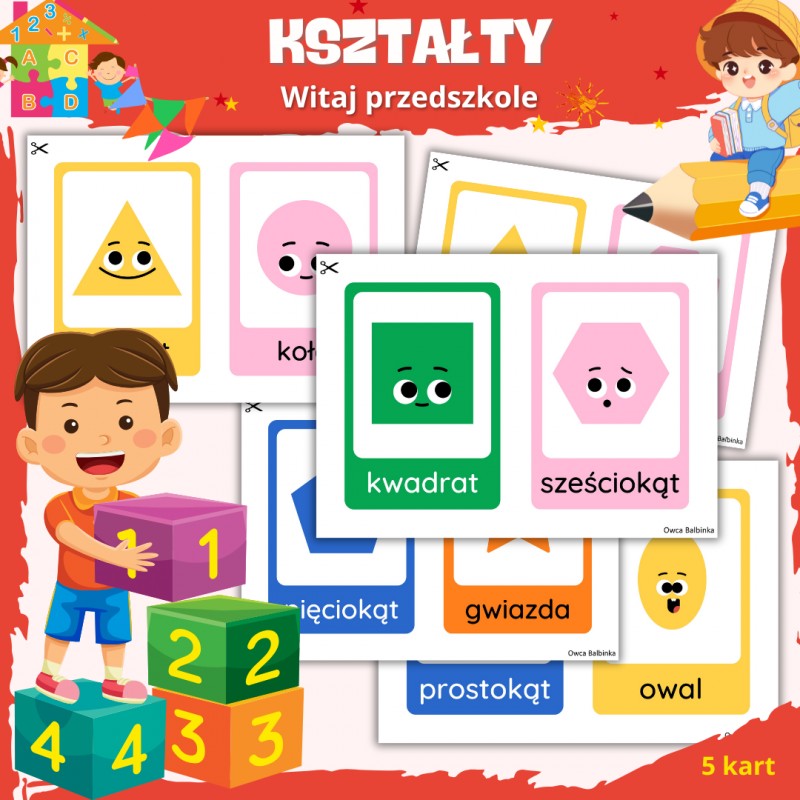 Zestaw WITAJ PRZEDSZKOLE – karty PDF na start roku dla przedszkolaków