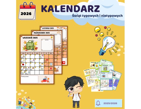 KALENDARZ świąt nietypowych 2025/2026