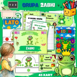 Grupa Żabki – tematyczna grupa przedszkolna z bajkowymi materiałami