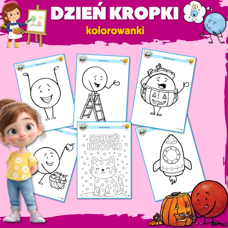 Dzień Kropki Karty Pracy- Owca Balbinka