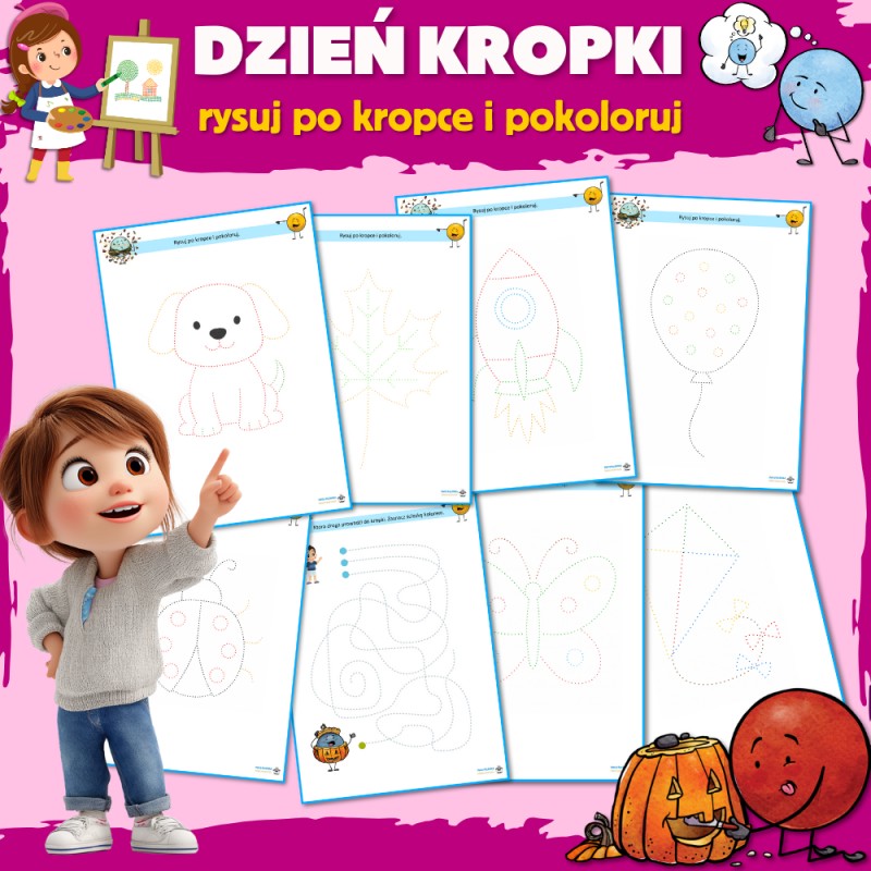 Dzień Kropki Karty Pracy- Owca Balbinka